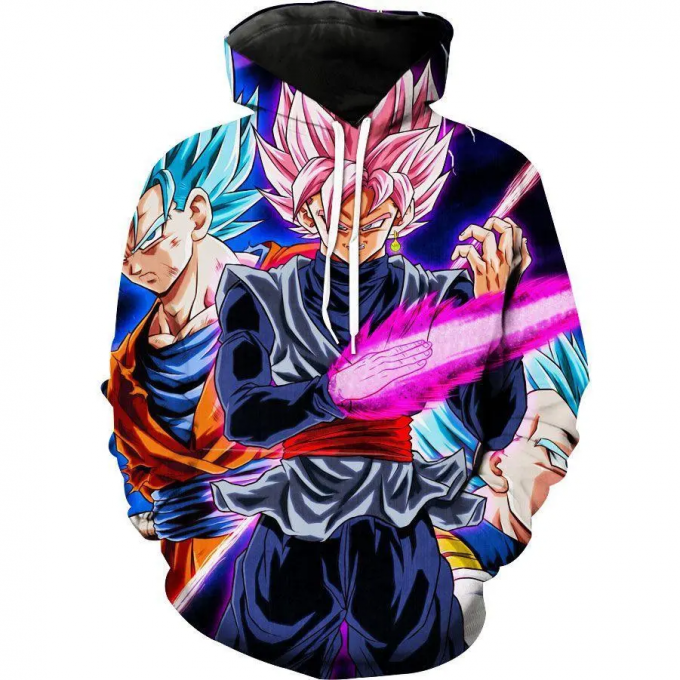 Goku Black Sword Vegeta And Goku Dragon Ball Super Hoodie 3D  AOP Shirt
