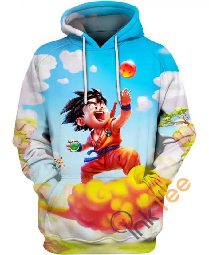 Goku Riding A Cloud Hoodie 3D  AOP Shirt