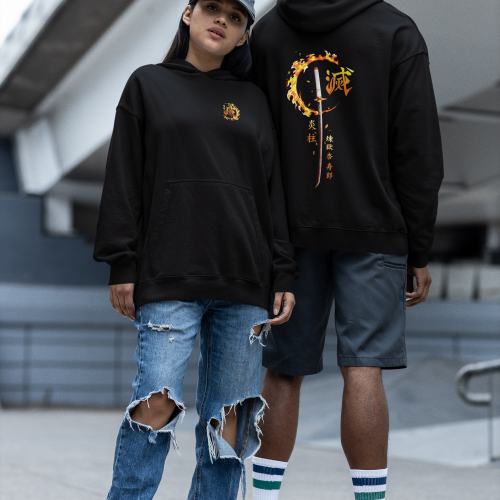 Rengoku X Sword - Demon Slayer Hoodie