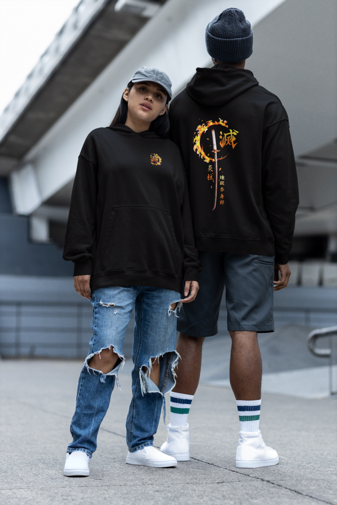 Rengoku X Sword – Demon Slayer Hoodie