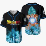 3D Anime Goku Blue Custom Fandom –  Dragon Ball Baseball Tee