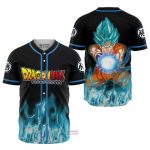 3D Anime Goku Blue Custom Fandom –  Dragon Ball Baseball Tee
