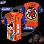 Custom Son Goku Dragon Ball Z Baseball Jersey Style