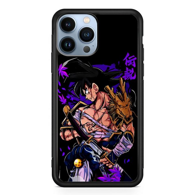 Dragon Ball Z Goku Samurai 2D Rubber Phone Case