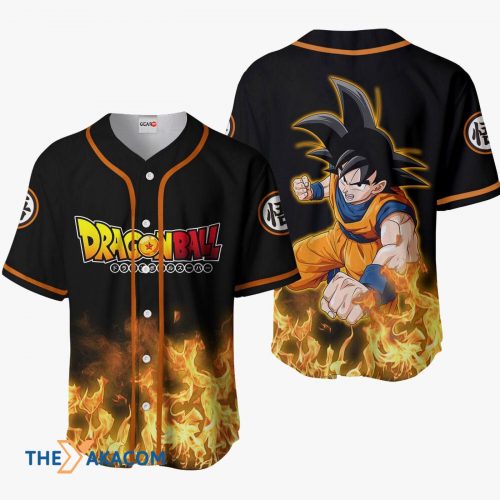 Goku Dragon Ball Anime Gift Christmas For Fan Baseball Jersey Shirt