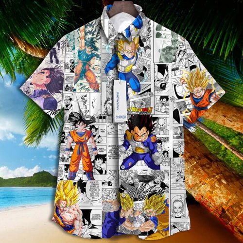 Goku Dragon Ball Super Tropical Aloha Hawaiian Shirt – Hero Comics Style!