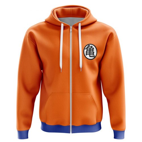 Goku Kame Kai Dragon Ball Z Streetwear Zip Hoodie Jacket