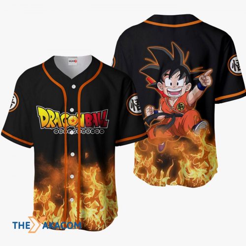Goku Kid Dragon Ball Anime Gift Christmas For Fan Baseball Jersey Shirt