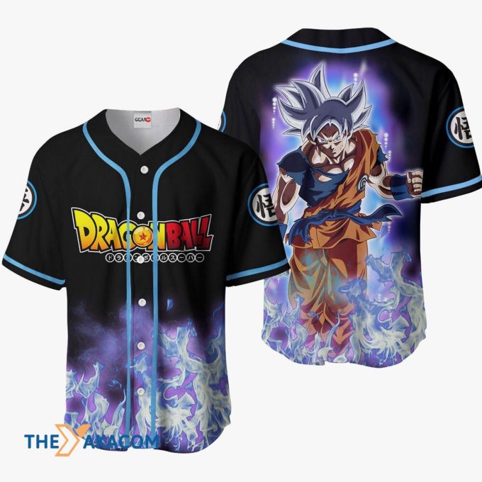 Goku Ultra Instinct Anime For Dragon Ball Gift Christmas For Fan Baseball Jersey Shirt