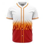 Kyojuro Rengoku Demon Slayer Baseball Jersey, Anime Baseball Jersey For Men Women, Anime Fan Gift Idea