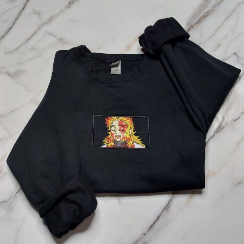 Rengoku - Demon Slayer Embroidered SweatShirt|T shirt|Hoodie