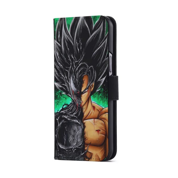 Venom X Goku Fusion Flip Wallet Phone Case