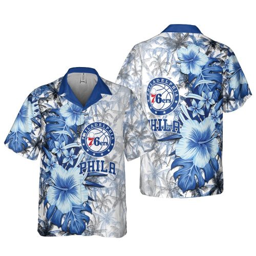Philadelphia 76ers 3D Button 3D Button Hawaiian Shirt Gift for Men Dad Father Gift for Men Dad Father SH2