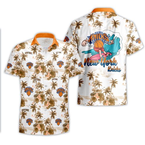 New York Knicks 3D Button 3D Button Hawaiian Shirt Gift for Men Dad Father Gift for Men Dad Father V59
