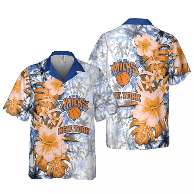 New York Knicks 3D Button 3D Button Hawaiian Shirt Gift for Men Dad Father Gift for Men Dad Father SH1