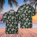 Milwaukee Bucks Flower Pattern 3D 3D Button 3D Button Hawaiian Shirt Gift for Men Dad Father Gift for Men Dad Father