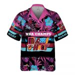 Miami Heat 3D Button 3D Button Hawaiian Shirt Gift for Men Dad Father Gift for Men Dad Father V46