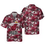 Miami Heat 3D Button 3D Button Hawaiian Shirt Gift for Men Dad Father Gift for Men Dad Father SH2