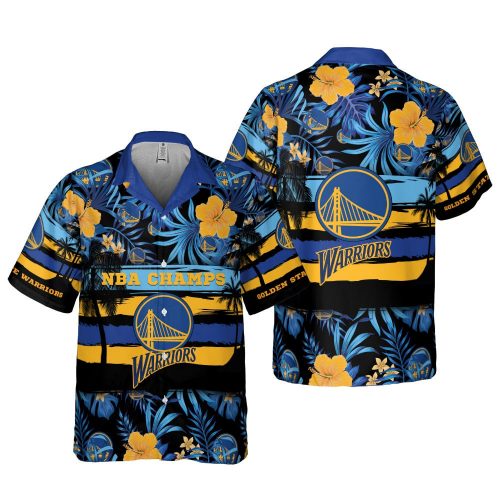 Golden State Warriors 3D Button 3D Button Hawaiian Shirt Gift for Men Dad Father Gift for Men Dad Father V44
