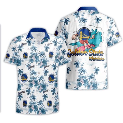 Golden State Warriors 3D Button 3D Button Hawaiian Shirt Gift for Men Dad Father Gift for Men Dad Father V48