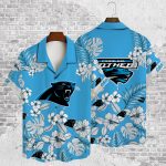 Carolina Panthers 2023 AOP 3D Button 3D Button Hawaiian Shirt Gift for Men Dad Father Gift for Men Dad Father V23