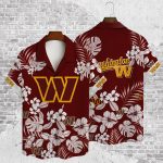 Washington Commanders 2023 AOP 3D Button 3D Button Hawaiian Shirt Gift for Men Dad Father Gift for Men Dad Father V40