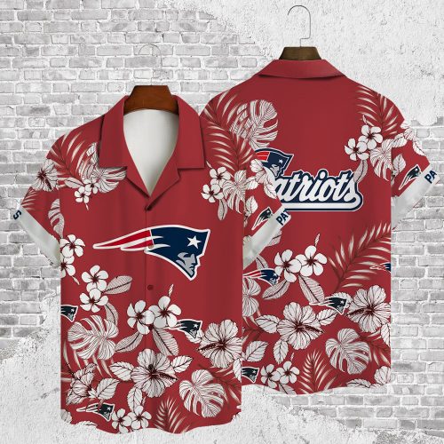 New England Patriots 2023 AOP 3D Button 3D Button Hawaiian Shirt Gift for Men Dad Father Gift for Men Dad Father V32