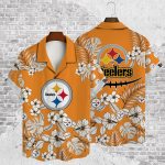 Pittsburgh Steelers 2023 AOP 3D Button 3D Button Hawaiian Shirt Gift for Men Dad Father Gift for Men Dad Father V37