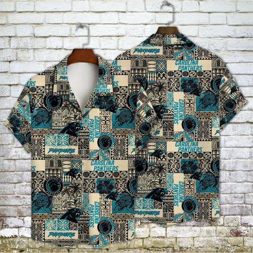 Carolina Panthers 2023 AOP 3D Button 3D Button Hawaiian Shirt Gift for Men Dad Father Gift for Men Dad Father V3
