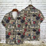 New England Patriots 2023 AOP 3D Button 3D Button Hawaiian Shirt Gift for Men Dad Father Gift for Men Dad Father V8