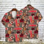 Kansas City Chiefs 2023 AOP 3D Button 3D Button Hawaiian Shirt Gift for Men Dad Father Gift for Men Dad Father V13