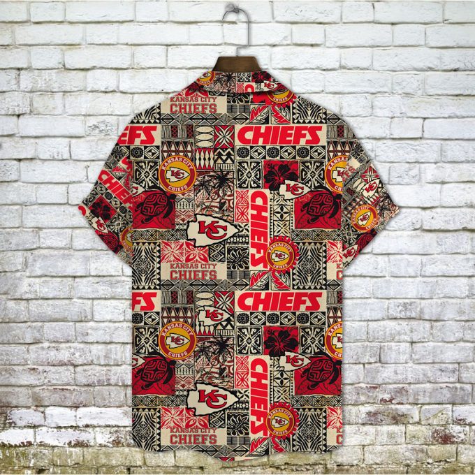 Kansas City Chiefs 2023 AOP 3D Button 3D Button Hawaiian Shirt Gift for Men Dad Father Gift for Men Dad Father V13