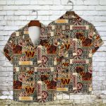 Washington Commanders 2023 AOP 3D Button 3D Button Hawaiian Shirt Gift for Men Dad Father Gift for Men Dad Father V11