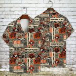 Denver Broncos 2023 AOP 3D Button 3D Button Hawaiian Shirt Gift for Men Dad Father Gift for Men Dad Father V6