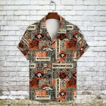Denver Broncos 2023 AOP 3D Button 3D Button Hawaiian Shirt Gift for Men Dad Father Gift for Men Dad Father V6