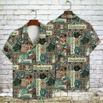 Miami Dolphins 2023 AOP 3D Button 3D Button Hawaiian Shirt Gift for Men Dad Father Gift for Men Dad Father V17