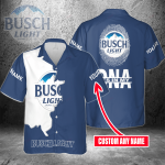 Busch Light Custom Name It’s In My DNA 3D Button 3D Button Hawaiian Shirt Gift for Men Dad Father Gift for Men Dad Father 3HS-S6W7