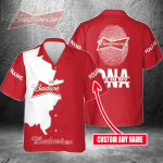 Budweiser Custom Name It’s In My DNA 3D Button 3D Button Hawaiian Shirt Gift for Men Dad Father Gift for Men Dad Father 3HS-A1D6