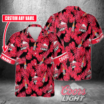 Coors Light Custom Name 3D Button 3D Button Hawaiian Shirt Gift for Men Dad Father Gift for Men Dad Father 3HS-N9K4