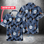 Busch Light Custom Name 3D Button 3D Button Hawaiian Shirt Gift for Men Dad Father Gift for Men Dad Father 3HS-R8K1