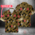 Jim Beam Custom Name 3D Button 3D Button Hawaiian Shirt Gift for Men Dad Father Gift for Men Dad Father 3HS-C6Y7