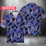 Pabst Blue Ribbon Custom Name 3D Button 3D Button Hawaiian Shirt Gift for Men Dad Father Gift for Men Dad Father 3HS-R8S2