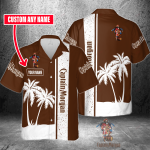 Captain Morgan Custom Name 3D Button 3D Button Hawaiian Shirt Gift for Men Dad Father Gift for Men Dad Father 3HS-E8J9