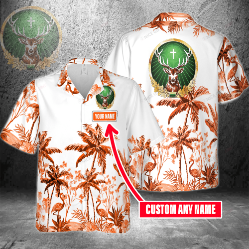 Jagermeister Custom Name 3D Button 3D Button Hawaiian Shirt Gift for Men Dad Father Gift for Men Dad Father 3HS-Y5S7