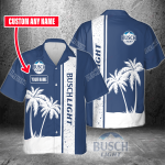 Busch Light Custom Name 3D Button 3D Button Hawaiian Shirt Gift for Men Dad Father Gift for Men Dad Father 3HS-M2I7