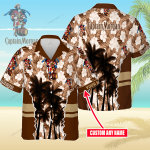 Captain Morgan Custom Name 3D Button 3D Button Hawaiian Shirt Gift for Men Dad Father Gift for Men Dad Father 3HS-T0Q0