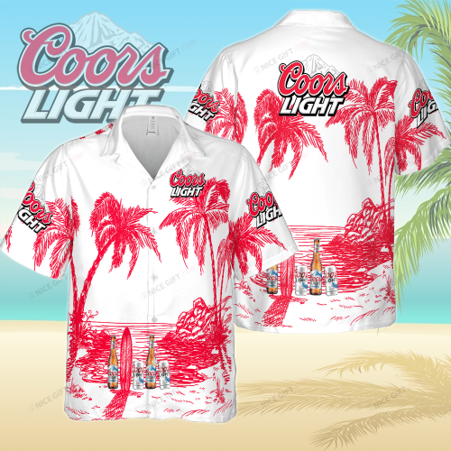 Coors Light 3D Button 3D Button Hawaiian Shirt Gift for Men Dad Father Gift for Men Dad Father 3HS-R1Y8