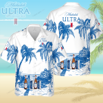 Michelob ULTRA 3D Button 3D Button Hawaiian Shirt Gift for Men Dad Father Gift for Men Dad Father 3HS-D8B0