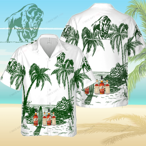 Buffalo Trace 3D Button 3D Button Hawaiian Shirt Gift for Men Dad Father Gift for Men Dad Father 3HS-L4X4