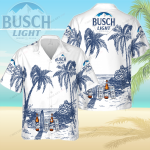 Busch Light 3D Button 3D Button Hawaiian Shirt Gift for Men Dad Father Gift for Men Dad Father 3HS-N9S3